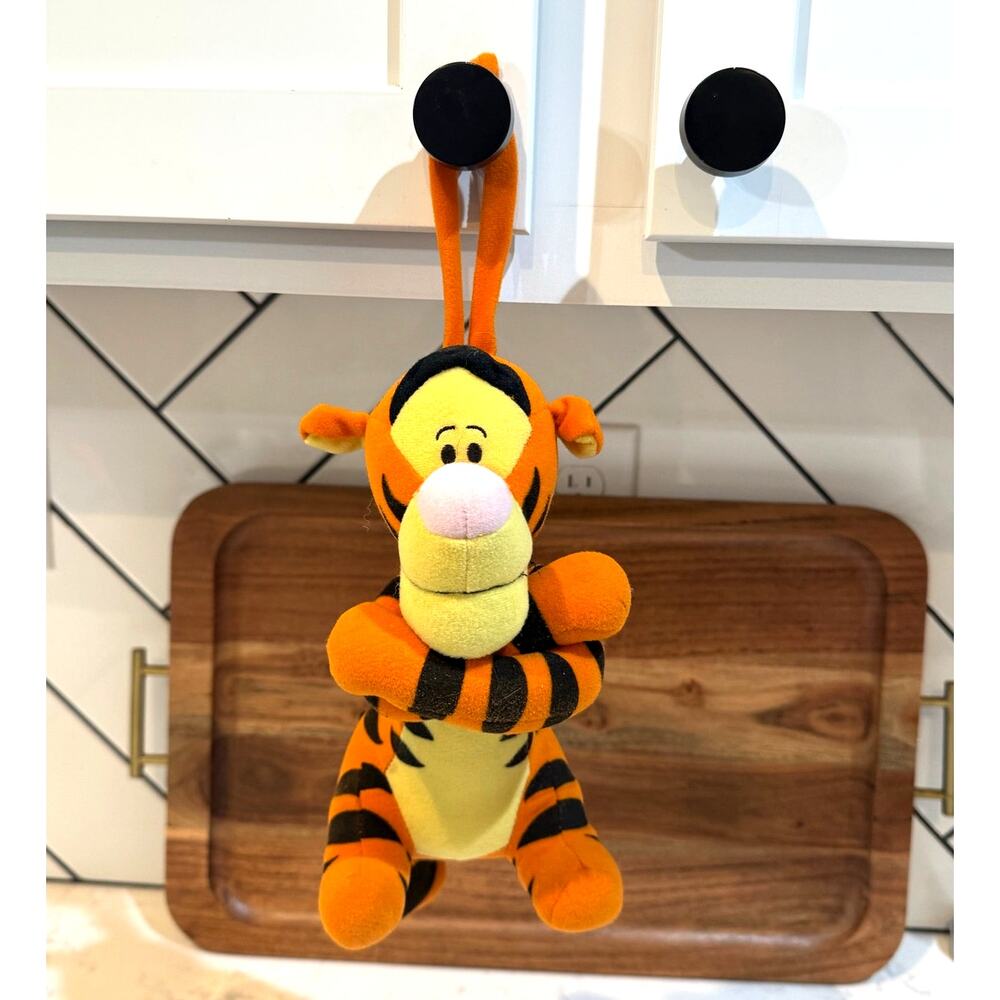 Vintage Disney The First Years Disney Musical Tigger Hanging Plush 90s nursery